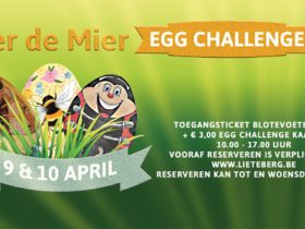 Pier de Mier 'Egg Challenge' op het Blotevoetenpad.