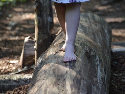 Sentier aux pieds nus